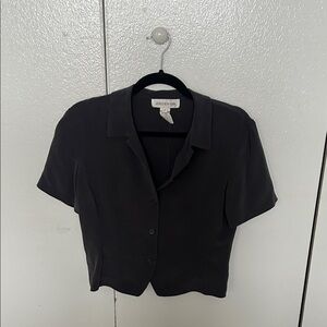 Jones New York Charcoal Button Down Shirt